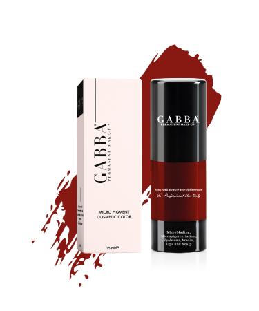 GABBA PERMANENT MAKE-UP 320 -wine Red Lip Color Permanent Lip Color Permanent Makeup Lip Contour Color 15 ml