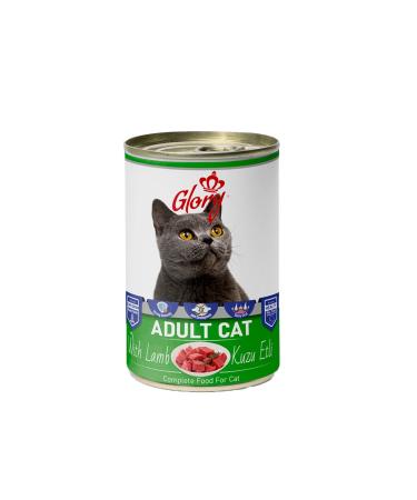 Glory Lamb Piece Adult Cat Canned Food 400 Gr 12 Liters