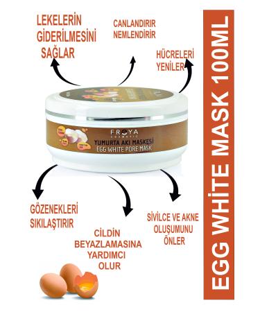 Freya Egg White Mask - Egg White Mask 100ml Pore and Blemish Mask - Buy Online on GoSupps.com