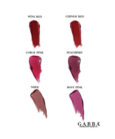 GABBA PERMANENT MAKE-UP 320 -wine Red Lip Color Permanent Lip Color Permanent Makeup Lip Contour Color 15 ml - Buy Online on GoSupps.com