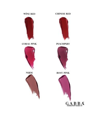 GABBA PERMANENT MAKE-UP 337-coral Pink - Lip Color Permanent Lip Color Permanent Makeup Lip Contour Paint 15 ml - Buy Online on GoSupps.com