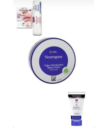 Neutrogena Norwegian Formula Intensive Moisturizing Care Cream 200 ml + Perfumed Hand Cream + Lip Balm