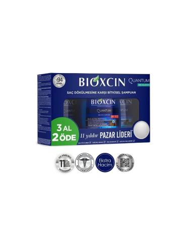 Bioxcin Quantum Shampoo Buy 3 Pay 2 For Oily Hair 3x300 Ml -vb809