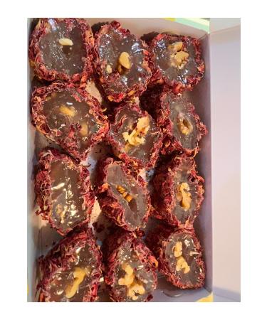 G ven ekerleme Walnut Wrapped Rose Petal Turkish Delight 1kg