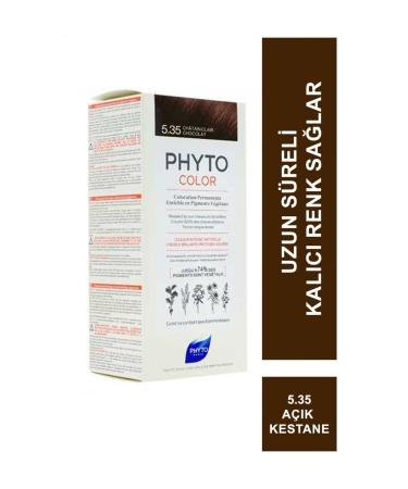 Phyto Color Herbal Hair Dye 5.35 - Light Chestnut Gold Akaju New Formula