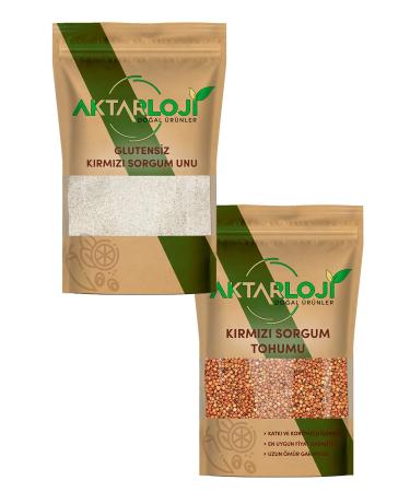 Gluten Free Red Sorghum Set 1 Kg Red Sorghum Seed + 1 kg Red Sorghum Flour