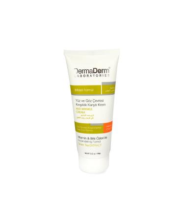 DermaDerm Face and Eye Contour Anti-Wrinkle Cream 100 gr - Buy Online on GoSupps.com