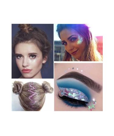 N YENABEAUTY Gel Form Shiny Glitter Face Makeup & Body & Hair Gray Color - Buy Online on GoSupps.com