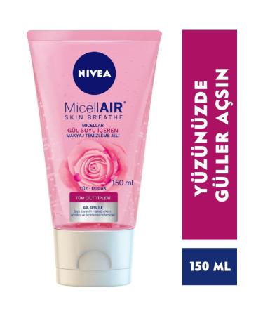 NIVEA Nivea Micellar Rose Water Makeup Remover Gel 150 ml