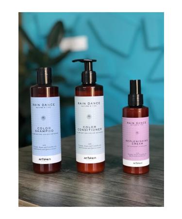Artego Rain Dance Color Shampoo Color Conditioner Replenishing Cream Color Heat Protection Antioxidant