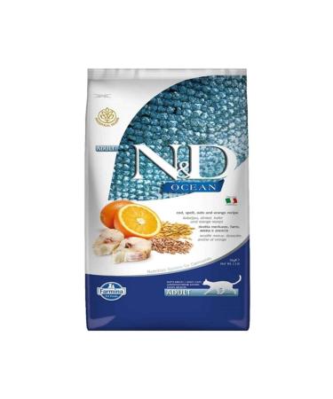 N & D Ocean Grain-Free Herring & Orange Adult Cat Food 5 kg