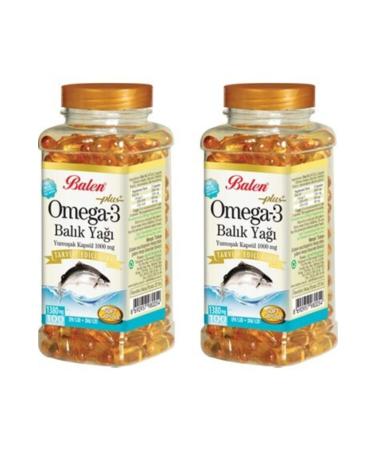 Balen 2 Box Plus Omega 3 Fish Oil Omega 3 Fish Oil 100 Capsules x 1380 mg x 2