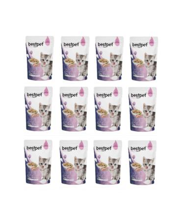 Bestpet Kitten Jelly Pouch Kitten Cat Food 85 Gr X 12 Pieces