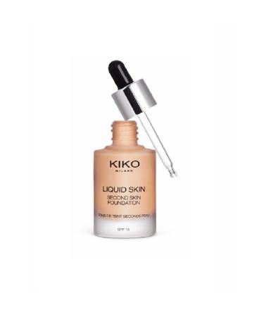 KIKO Moisturizing Liquid Foundation - Liquid Skin Second Skin Foundation 10 Neutral 40 8025272629690