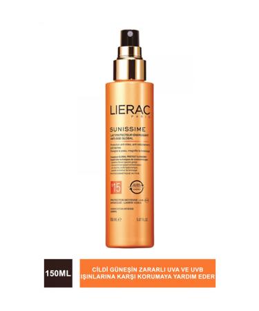 Lierac Sunissime Spf 15 Energizing Protective Milk Sun Milk 150 Ml