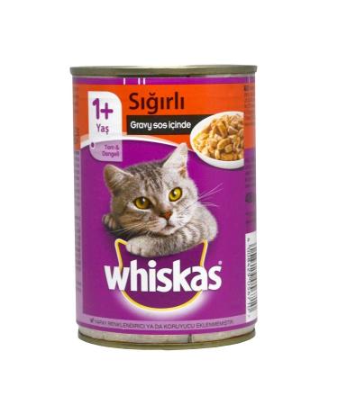 Whiskas 12 Pieces Cat Food 400 Gr Canned Beef