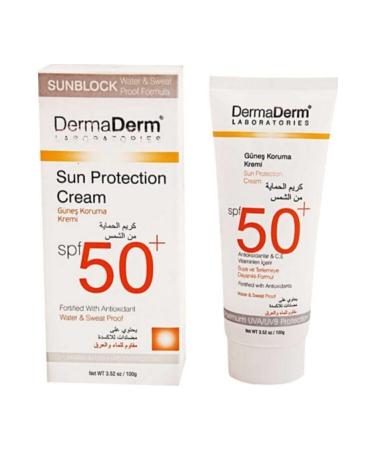 DermaDerm Spf 50 Factor Sun Cream 100 gr