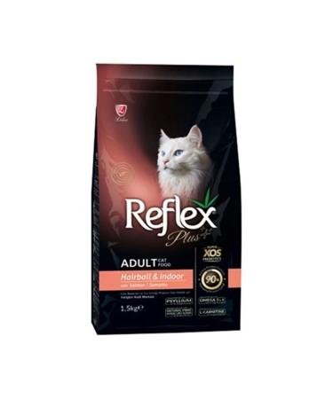 Reflex Plus Salmon Hairball Adult Cat Food 1.5 Kg