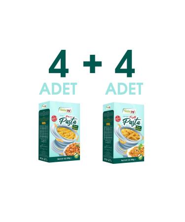 Naturpy Gluten-Free Tube-Spiral Pasta (penne-fusilli) 250 Gr. X 4+4 Pieces