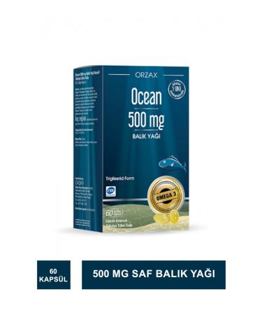 Ocean 500 Mg Pure Fish Oil 60 Capsules