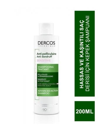 Vichy Dercos Anti-Pell Dandruff Shampoo Sensitive and Itchy Scalp 200 ml