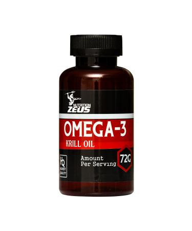 NUTRITION ZEUS Omega 3 Krill Oil 100 Capsules and 1 Whey Sachet