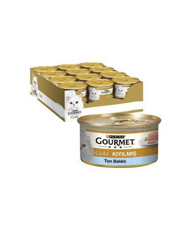 Purina Gourmet Gold Canned Cat Food with Minced Tuna 85 Gr 24 Pieces