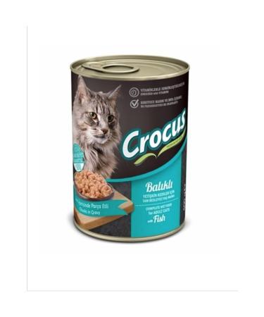Crocus Fish Adult Cat Canned Food 400 Gr X 12 Pieces