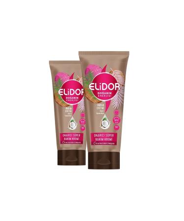 Elidor Nature's Energy Repairing Super Hair Care Cream Coconut Oil 170 ml X 2 Pieces