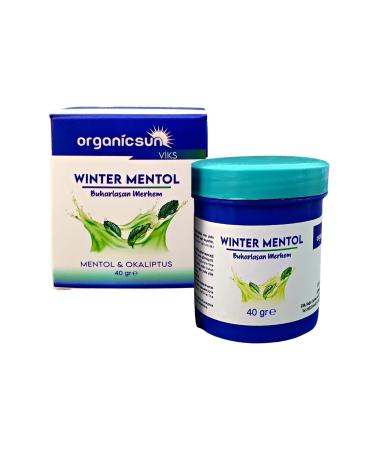 Organicsun Winter Menthol Evaporating Ointment Viks Vicks Vikis Menthol And Eucalyptus 40 Gr - Buy Online on GoSupps.com
