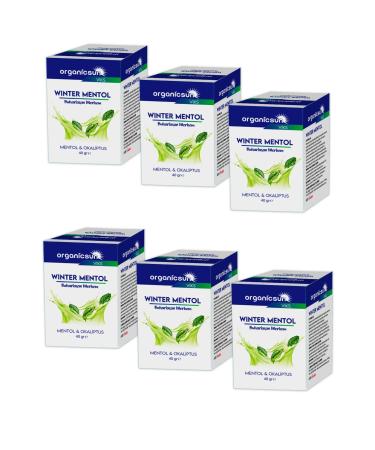 Organicsun Winter Menthol Evaporating Ointment Viks Vicks Vikis Menthol And Eucalyptus 40 Gr X 6 Pieces - Buy Online on GoSupps.com