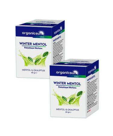 Organicsun Winter Menthol Evaporating Ointment Viks Vicks Vikis Menthol And Eucalyptus 40 Gr X 2 Pieces - Buy Online on GoSupps.com