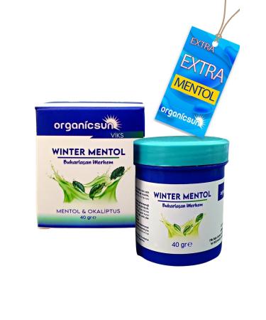 Organicsun Winter Menthol Evaporating Ointment Viks Vicks Vikis Menthol And Eucalyptus 40 Gr X 2 Pieces - Buy Online on GoSupps.com