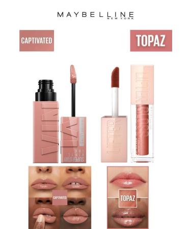 Maybelline New York Maybelline Lip Plumper Shine Lasting Shiny Lips Moisturizing Lip Gloss Set 95 C