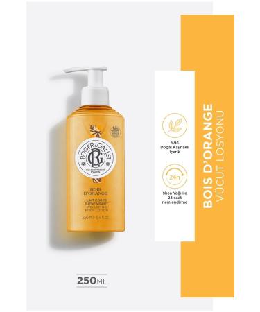 Roger&Gallet Bois D'orange Shea Butter Citrus Extract Natural Revitalizing 24 Hour Moisturizing Body Lotion 250ml