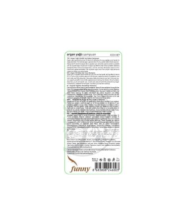 Funny Anti-Hair Loss Anti-Dandruff Argan Oil Shampoo 400ml - Buy Online on GoSupps.com