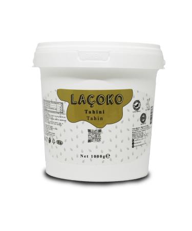 LA OKO 1kg Name - Personalized Bucket Sugar-free Additive-free Vegan Natural Tahini (1 Kg)