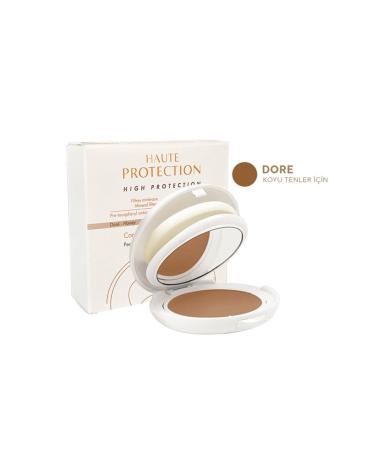 Avene Spf 50 Tinted Sunscreen Compact Cream Foundation 10 Gr - Dore For Dark Skin