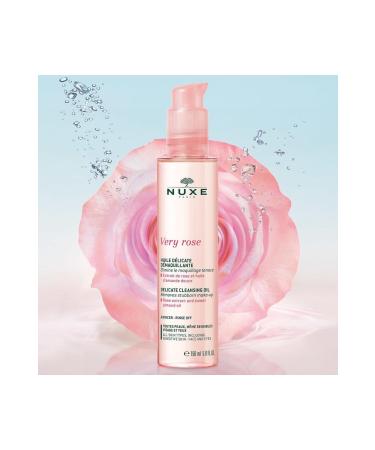 Nuxe Very Rose Delicate Softening Purifying Makeup Remover Oil with Rose Essence 150ml - Buy Online on GoSupps.com