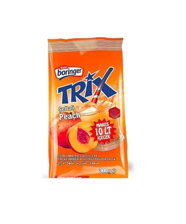 Kent Boringer Trix Peach Flavored Powder Drink 300 Gr * 12 Pieces