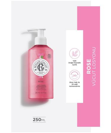Roger&Gallet Rose Moisturizing Body Lotion with Shea Butter and Rose Essence 250ml