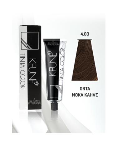 Keune Tinta Color Hair Dye 60 ml No: 4.03 Medium Mocha Brown