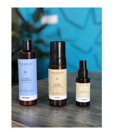 Artego Rain Dance Hydra Shampoo + Flex Mouse + Rich Serum Oil Moisture Preventing Electrolysis Care Set