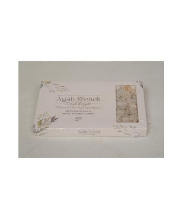 AGAH EFENDI Double Roasted Powdered Pistachio Turkish Delight 500 gr