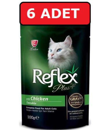 Reflex Chicken Gravy Sauce Pounch Adult Cat Canned Food 6 Pieces X 100 Gr Wet Food