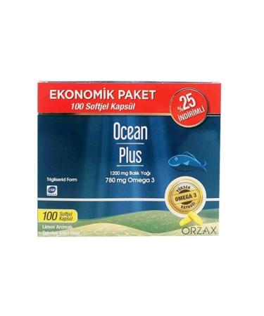 Ocean Fish Oil 100 Softgel Capsules 1200 mg