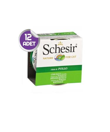 Schesir Chicken Jelly Cat Canned Food 85 Gr X12
