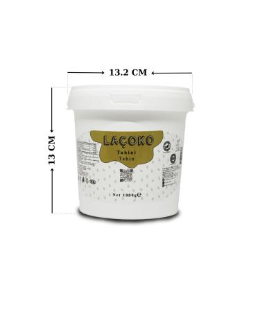 LA OKO 1kg Name - Personalized Bucket Sugar-free Additive-free Vegan Natural Tahini (1 Kg) - Buy Online on GoSupps.com