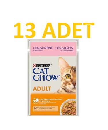 Cat Chow Salmon Cat Canned Food 85 Gr X 13 Pieces
