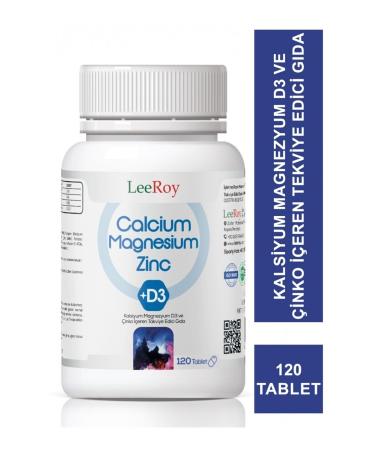LeeRoy Calcium Magnesium Zinc 120 Tablets